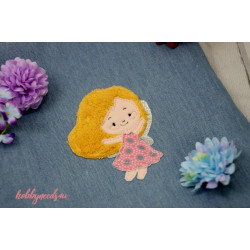 Stickdatei - fliegende Fee Fransenappli